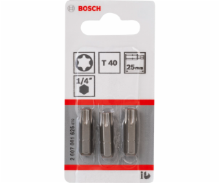 Bosch 3pcs. Screwdriver Bits T40 XH 25mm