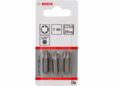 Bosch 3pcs. Screwdriver Bits T40 XH 25mm