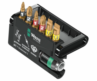 WERA Bit-Check 7 Diamond 1 bit set + rapidaptor holder