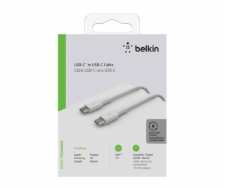 Belkin USB-C/USB-C kabel 2m PVC, biela CAB003bt2MWH