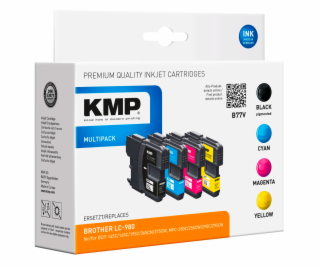 KMP B77V Promo Pack BK/C/M/Y compatible w. Brother LC-980