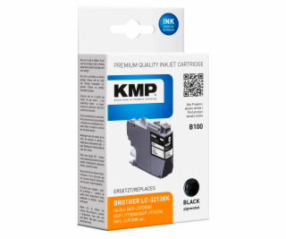 KMP B100 ink cartridge black compatible w. Brother LC-3213BK