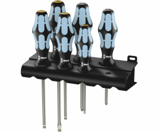 Wera 3334/3355/6 Screwdriver Set Stainless Steel + Rack