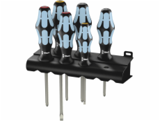 Wera 3334/3350/3355/6 Screwdriver Set, Inox + Rack