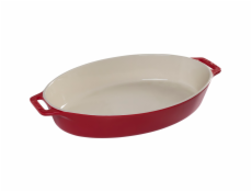 Staub Oval Dish Ceramic, oval, Red , 37cm