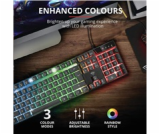 Trust GXT 835 Azor Illuminated Gaming Keyboard 24166