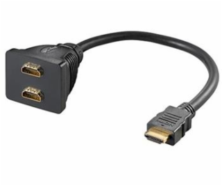 Redukce HDMI A (M) -> 2x HDMI A (F)