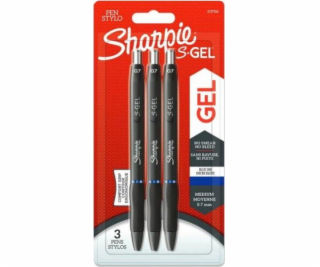 1x3 Sharpie S-Gel 0,7 mm blue