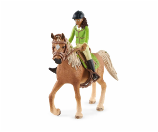 Schleich 42542 Sarah s pohyblivými klouby na koni