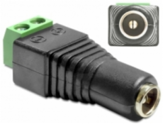 Delock Adaptér DC 2,1 x 5,5 mm samice > svorkovnice 2 piny