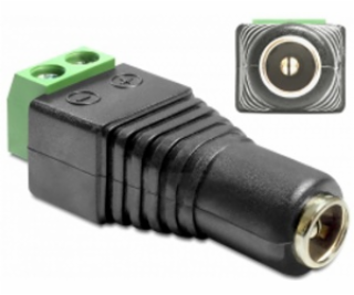 Delock Adaptér DC 2,5 x 5,5 mm samice > svorkovnice 2 piny