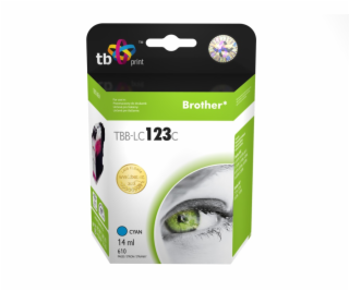 Ink.kazeta kompatibilni s Brother LC123C 100% new