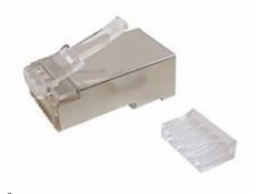 Konektor Solarix KRJ45/6SH RJ 45 FTP 8p8c, Cat 6, licna, skládaný