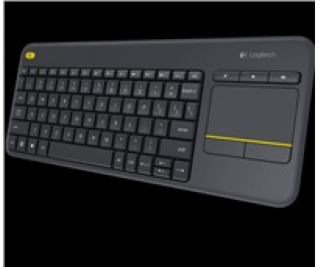 Logitech Wireless Touch Keyboard K400 plus, USB,US