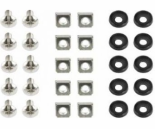 GEMBIRD 19A-FSET-01 19 mounting screws set 10 kusov
