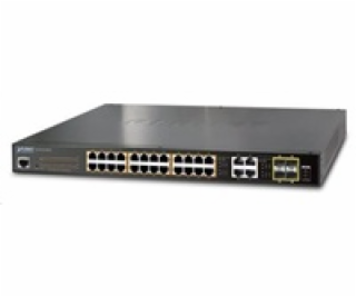Planet GS-4210-24P4C PoE switch L2/L4, 28(24 PoE)x 1000Ba...
