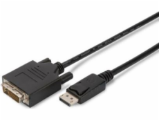 Digitus DisplayPort - kábel DVI-D 3m čierny (AK-340301-030-S)