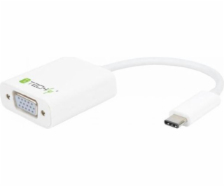 Techly USB-C USB adaptér pre VGA White (020423)