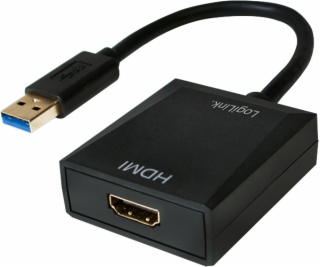 LogiLink HDMI USB adaptér - USB (zásuvka - zástrčka) Čier...