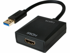 LogiLink HDMI USB adaptér - USB (zásuvka - zástrčka) Čierna (UA0233)