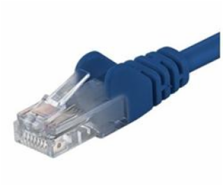 PREMIUMCORD Patch kabel UTP RJ45-RJ45 CAT5e 1m modrá
