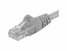 Patch kabel UTP Cat 6, 0,25m - šedý