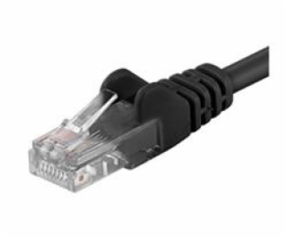 Patch kabel UTP Cat 6, 0,5m - černý