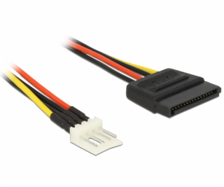 Delock napájecí kabel SATA 15 pin samec > 4 pin floppy sa...