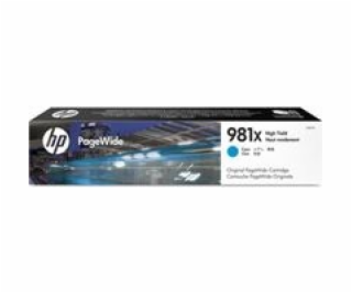 HP 981X High Yield Cyan Original PageWide Cartridge