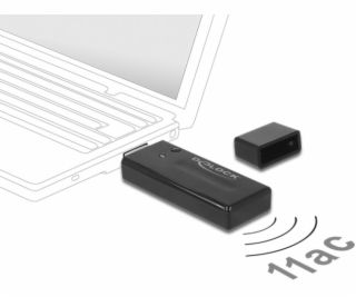 Delock USB 3.0 dvoupásmový WLAN ac/a/b/g/n adaptér 867 Mbps