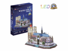 Puzzle 3D Notre Dame de Paris / led - 144 dílků