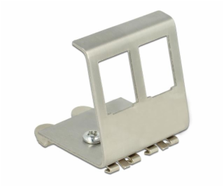 Halterung für Hutschienen 2 Port, Keystone-Modul