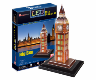 Puzzle 3D Zegar Big Ben (Światło)