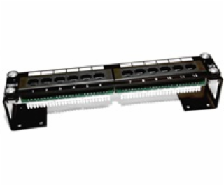 10"" Patch panel osazený 12port, UTP, Cat 5e