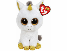 Maskotka TY Beanie Boos Pegasus - Biały jednorożec, 15 cm