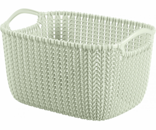 košík 30x22x17(8l)bílý KNIT