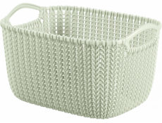 košík 30x22x17(8l)bílý KNIT