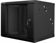  LANBERG RACK CABINET 19” DOUBLE-SECTION WALL-MOUNT 9U/600X600 (FLAT PACK) BLACK