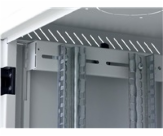 Rack Triton 19"" jednodílný 6U/500mm prosklené dveře, odn...