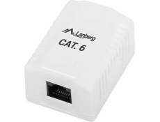 LANBERG POVRCHOVÁ ZÁSUVKA CAT.6 1XRJ45 BIELA