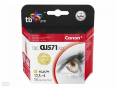 Ink. kazeta TB kompat. s Canon CLI-571XL YE Yellow