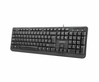 NATEC KEYBOARD TROUT SLIM USB  US LAYOUT  BLACK