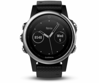 Garmin fenix5S Silver Optic Black band
