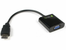 AV Techly HDMI adaptér – D-Sub (VGA) čierny (301658)