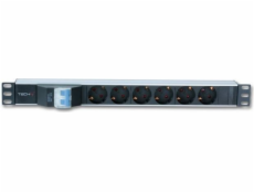 Techly Rack19 1U TechlyPro Schuko 3m čierny (100471)
