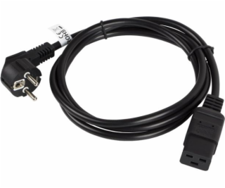 Lanberg CEE 7/7 napájecí kabel – IEC 320 C19, 1,8 m, čern...