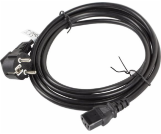 Lanberg CEE 7/7 - IEC 320 C13 napájací kábel, 3m, čierny ...