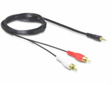 Delock Audio Kabel 3,5 mm stereo jack samec > 2 x RCA samec 1,5 m