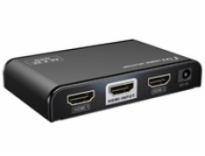 PremiumCord HDMI 2.0 splitter 1-2 porty, 4K x 2K/60Hz, FULL HD, 3D, černý