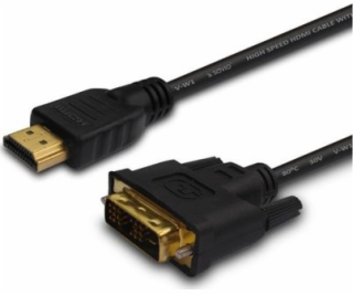 Savio CL-10 video cable adapter 1.5 m DVI 18 + 1 19pin HD...